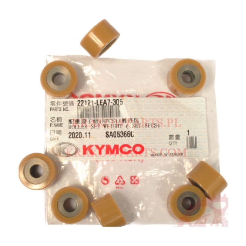 Juego Rodillos Variador 8u Downtown K-xct 300 Kymco Original