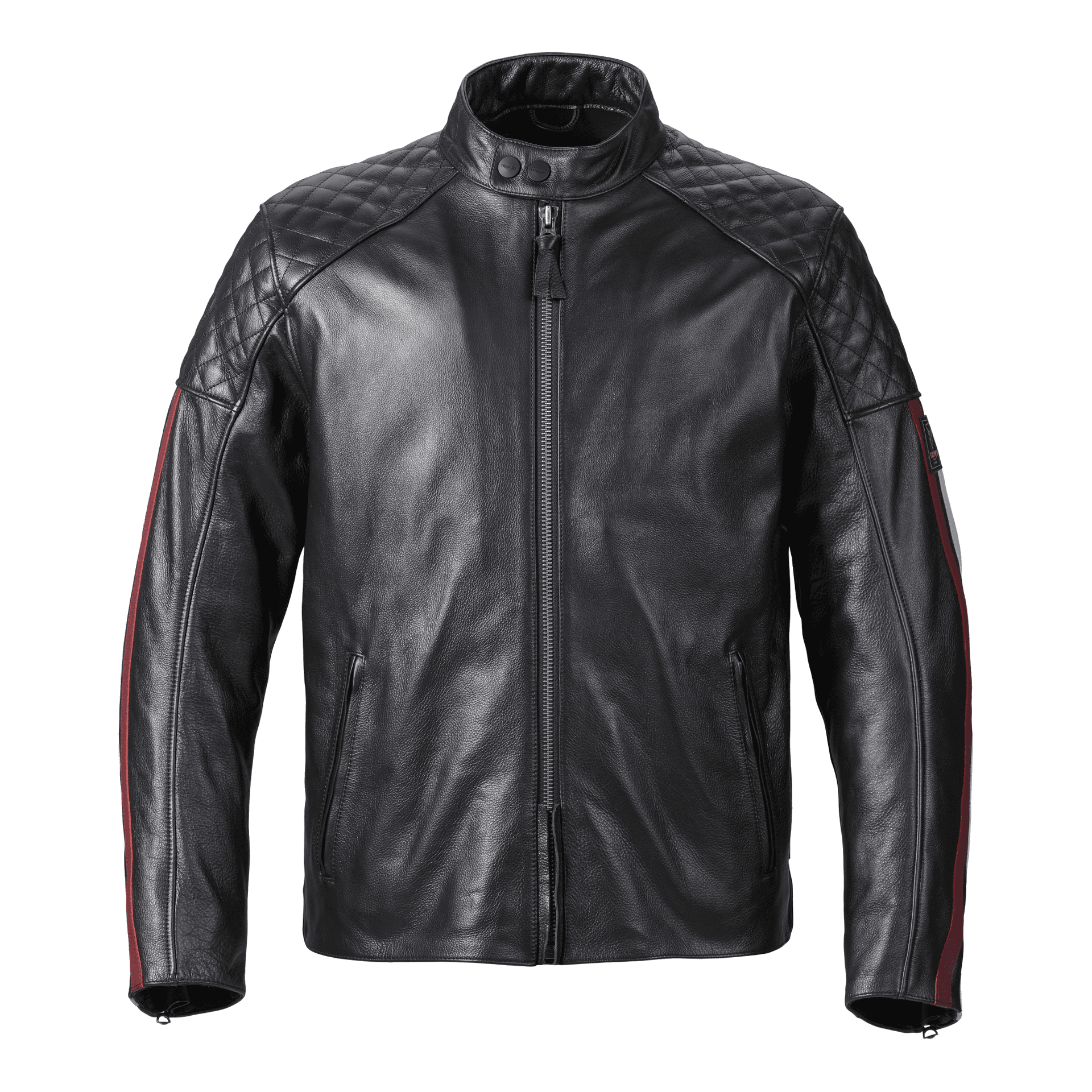 Campera Moto Cuero Con Protecciones Braddan Sport Triumph