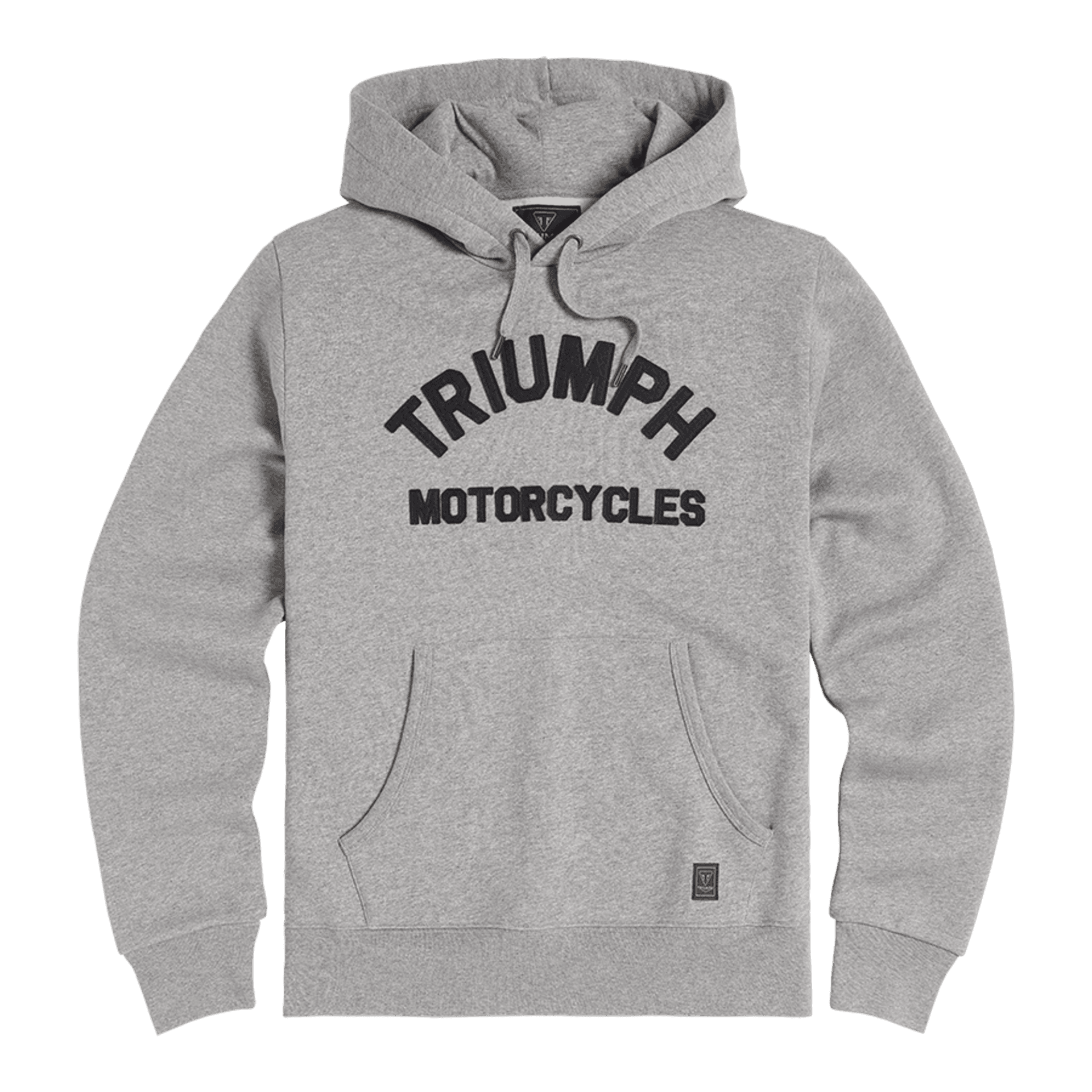 Buzo Hoodie Algodon Capucha Gris Carrick Triumph Original