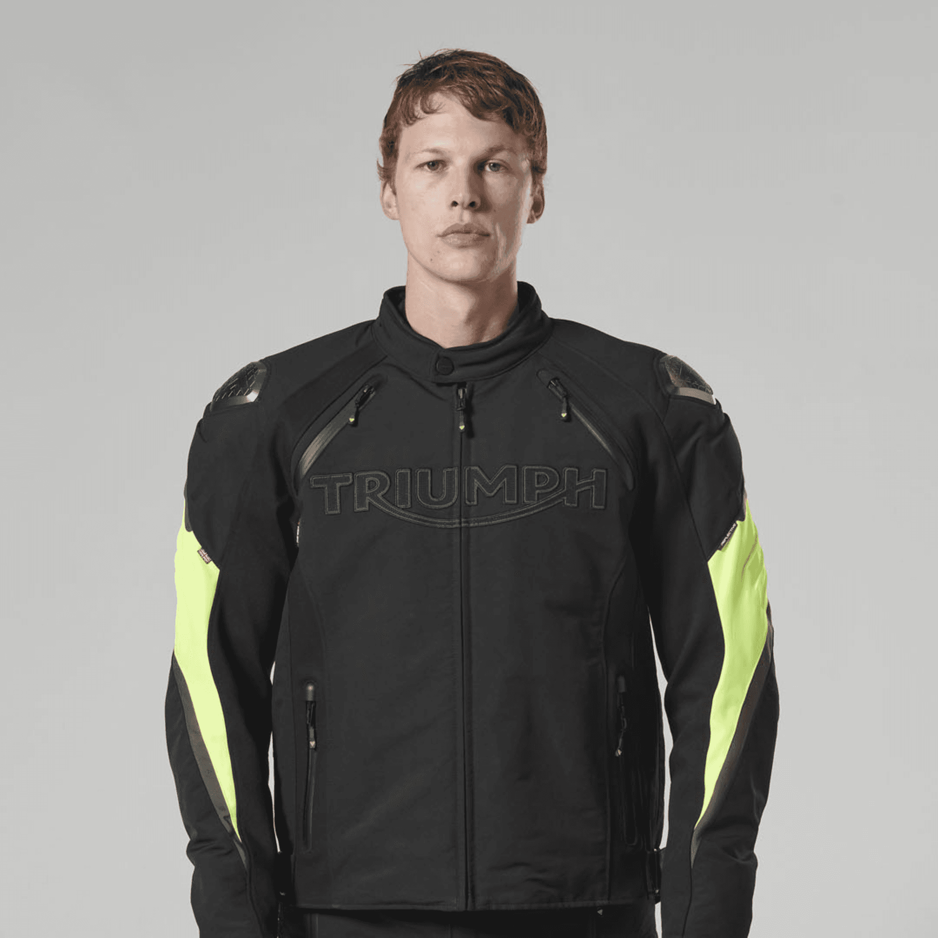 Campera Moto Tritech Protecciones Hombre Visibilidad Triumph