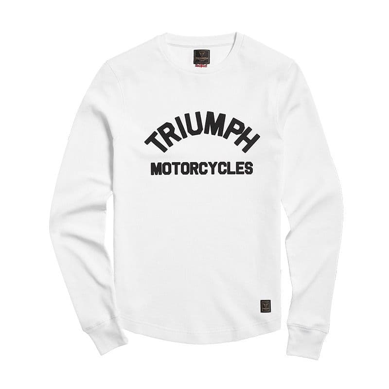 Remera Manga Larga Sueter Waffle Blanco Mujer Triumph