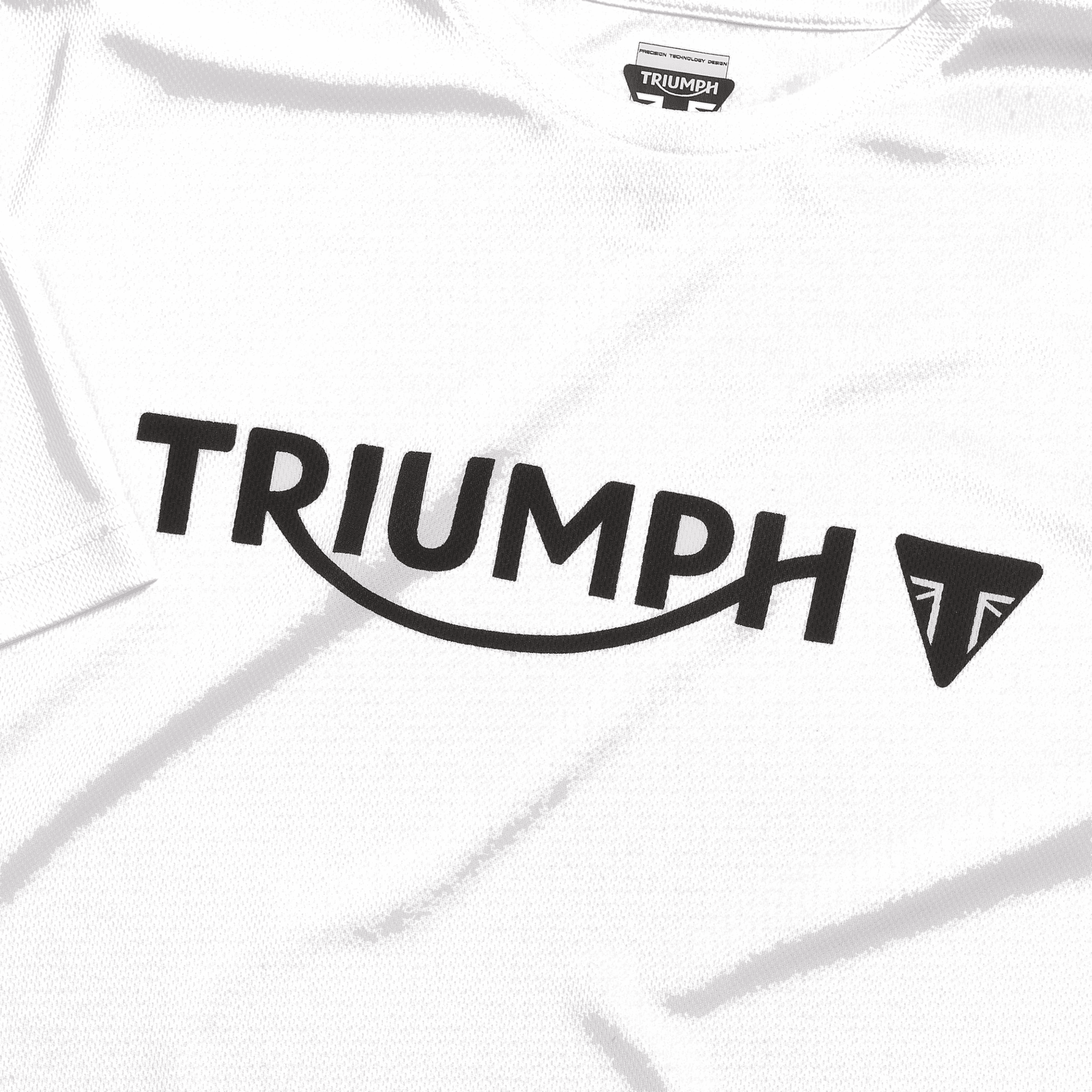 Remera Secado Rápido Unisex Blanca Triumph Original