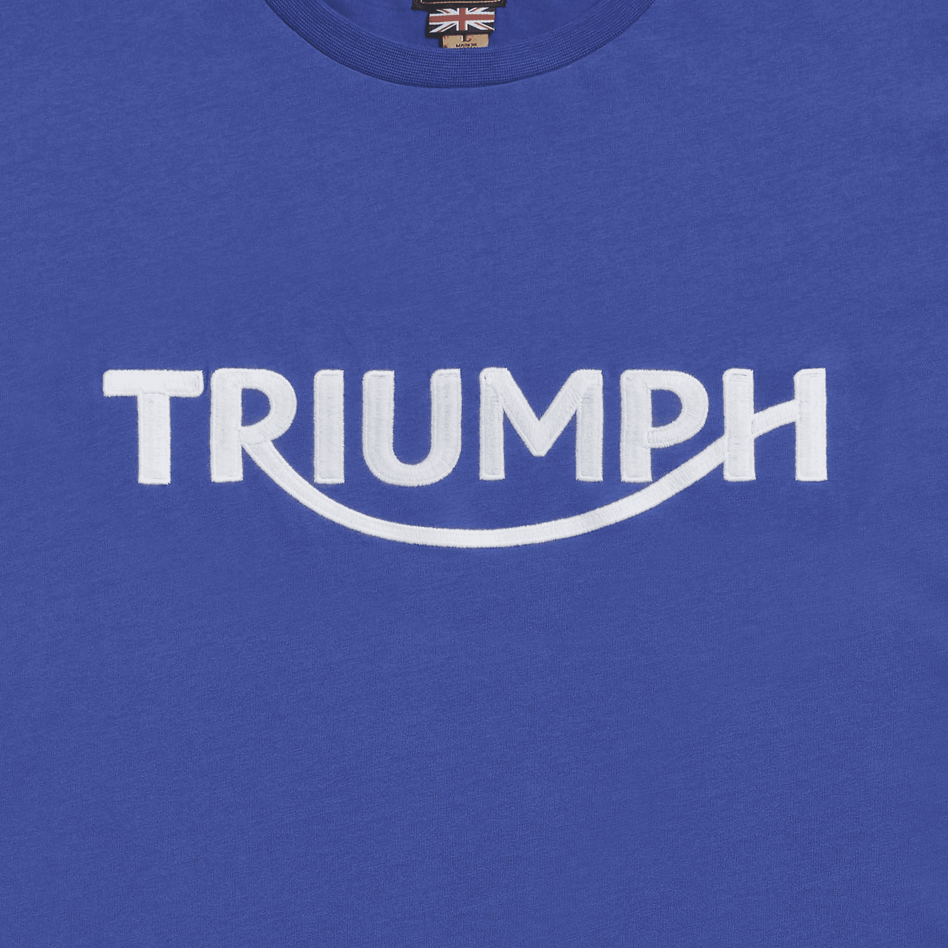 Remera Algodon Hombre Bamburgh Azul Triumph Original